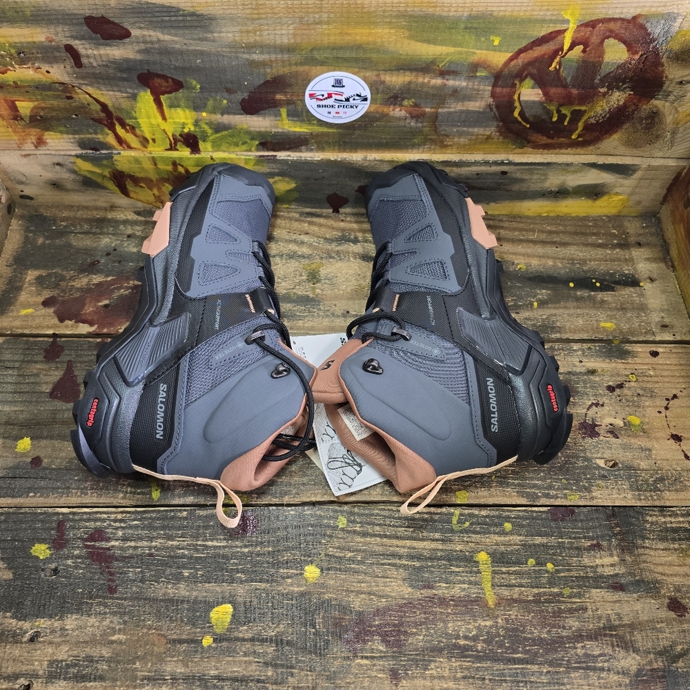 Size‎ 9 - Salomon X Ultra 4 GORE-TEX Mid Ebony Mocha Mousse Women - Picture 4 of 8